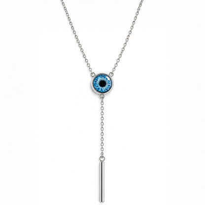 Personalised Iris Necklace – With Bar Pendant