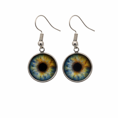 Personalised Iris Earrings with French hooks
