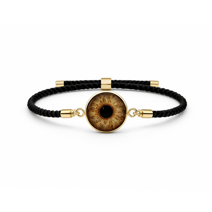 Personalised Iris Bracelet with Milanese rope
