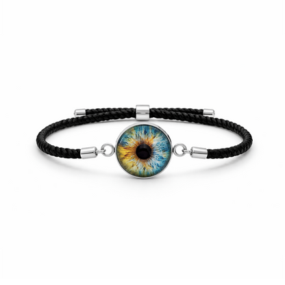 Personalised Iris Bracelet with Milanese rope